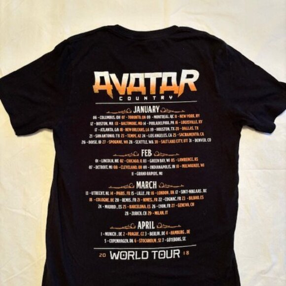 Avatar World Tour 2018 - Cotton T-Shirt - New_ Adult Small - Picture 2 of 5